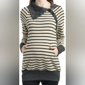 Maternity Envelope Collar Sweatshirt. Medium.